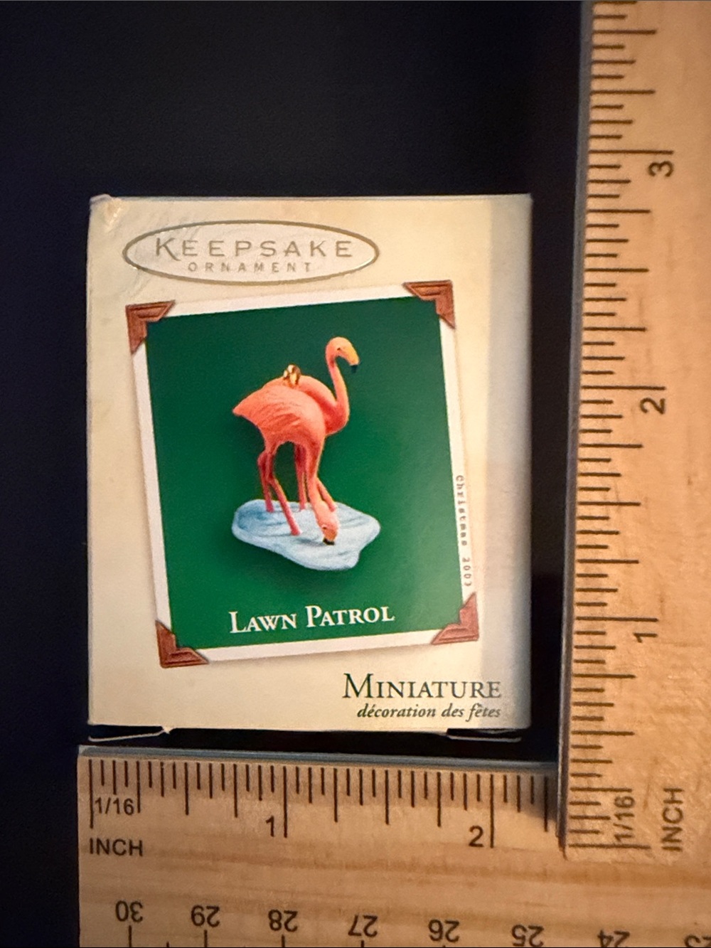 Hallmark Keepsake Miniature ‘Lawn Patrol’ Flamingo Ornament - Picture 7 of 15